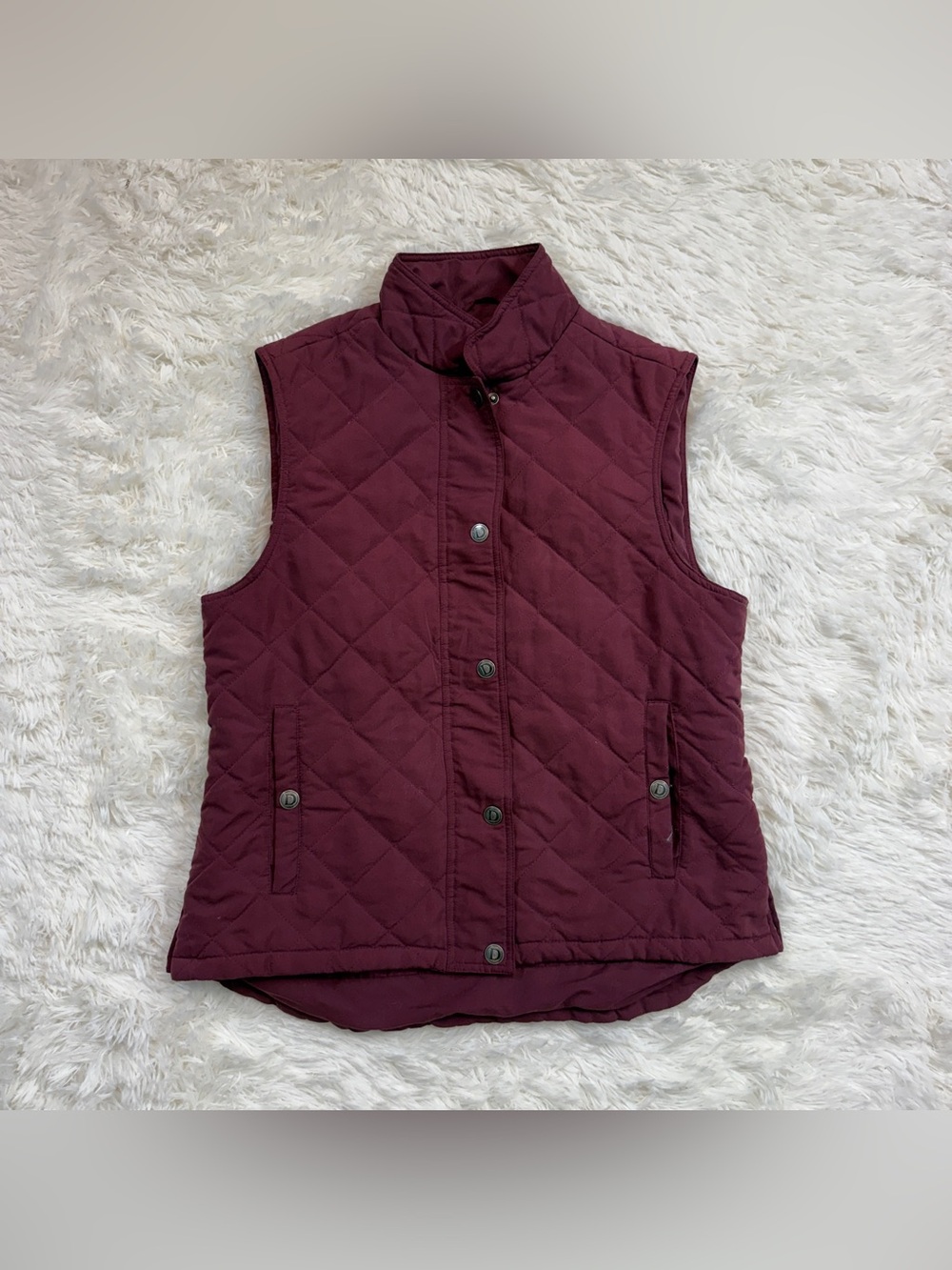 Women’s Large Burgundy Dover Horseback Riding Vest. Good Condition.